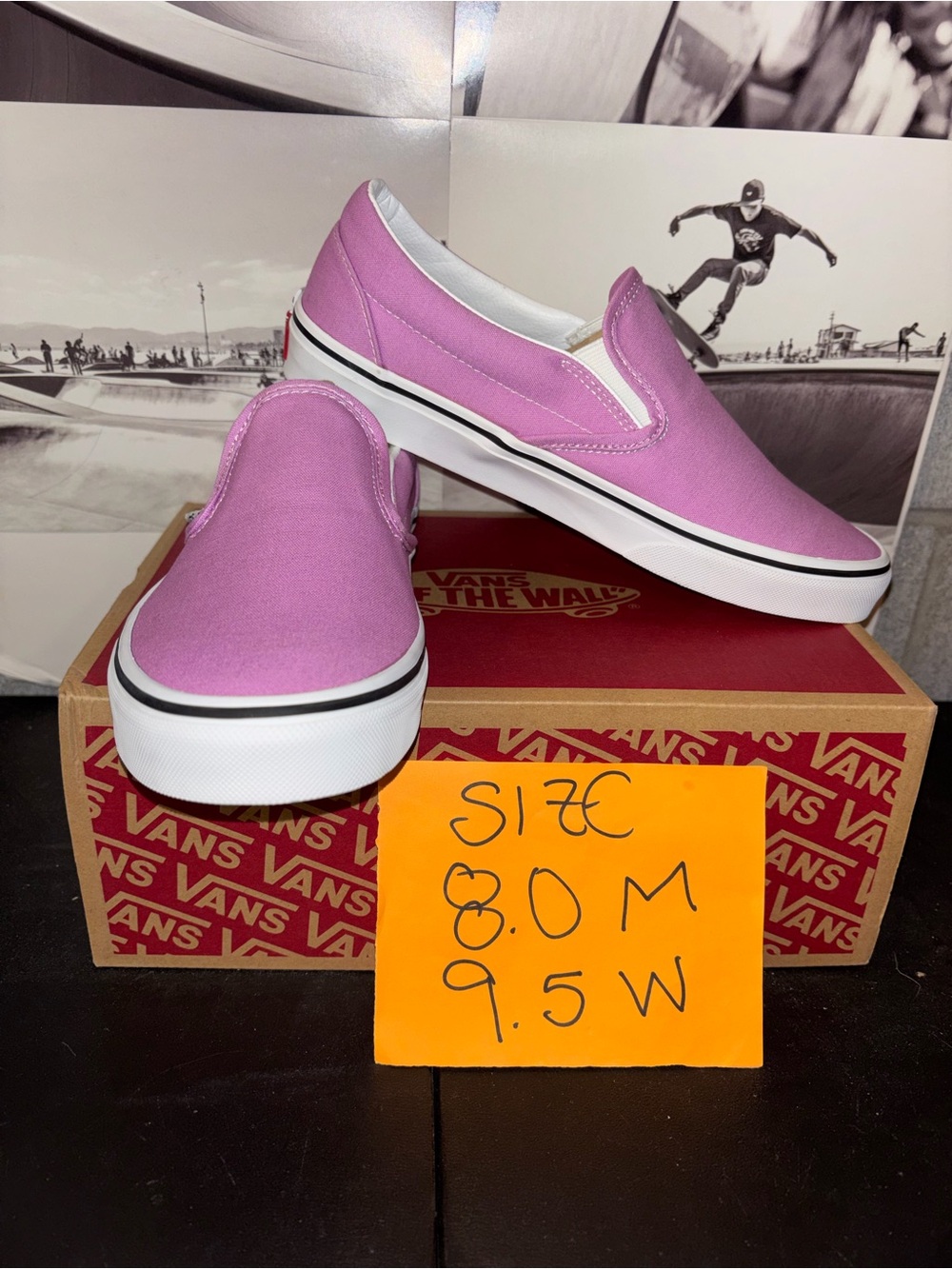 Vans Classic Slip On sz 8.0 Men’s 9.5 Woman